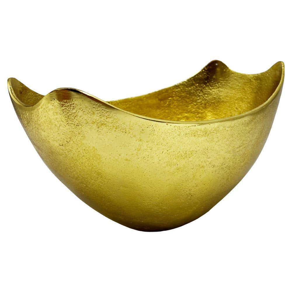 Aluminum Gold Modern Decorative Fruit Bowl