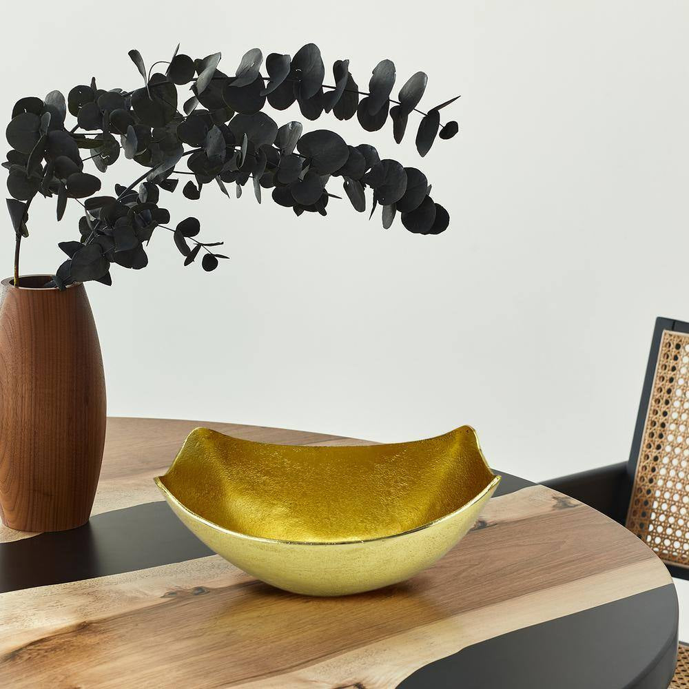 Aluminum Gold Modern Decorative Fruit Bowl