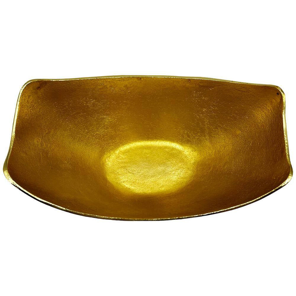 Aluminum Gold Modern Decorative Fruit Bowl