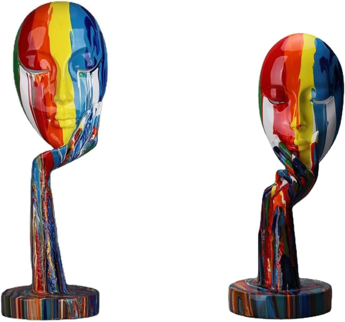 Luxury Colorful Feminine Decor Modern Sculptures Thinker Statue Abstract Art Home Decor Decorative Living Room Contemporary Center Table Shelf Decor