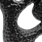 Black 14 In. X 4 In. Aluminum Abstract Modern Metal Sculpture