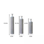 33.85/29.13/24.8 In. White & Black Metal Modern Style Floor Bottle Vases, Set of 3 Decoration Gorgeous Home Decoration