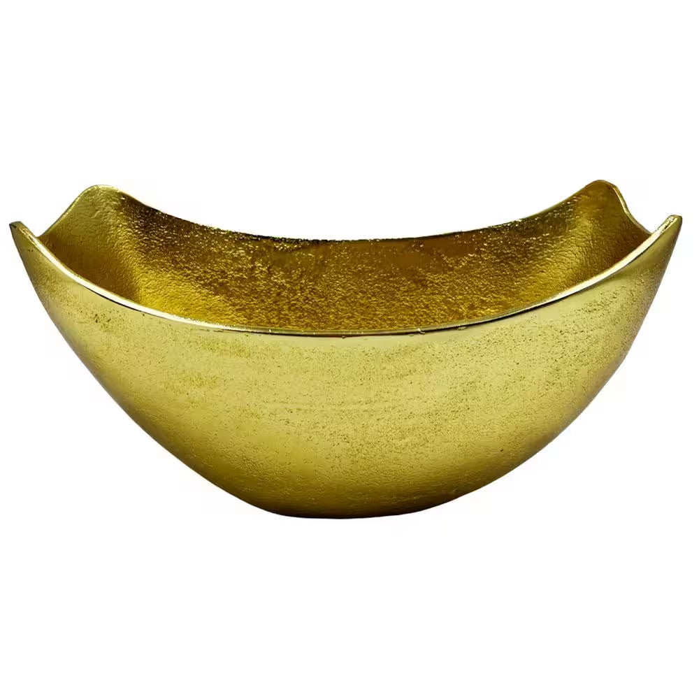 Aluminum Gold Modern Decorative Fruit Bowl